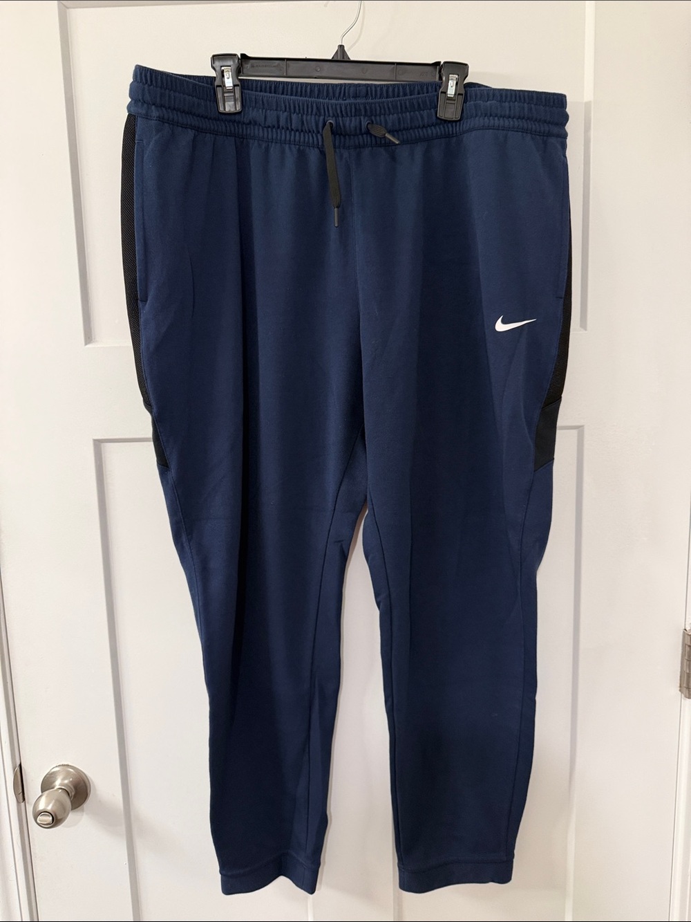 Nike Dark Blue Joggers with Black Side Panels